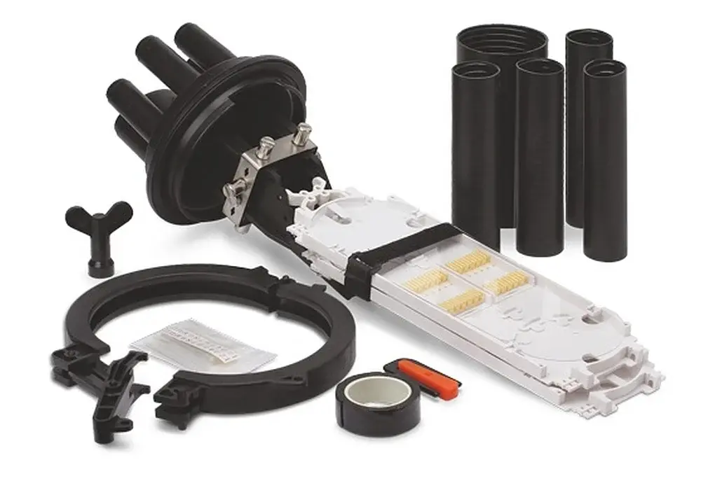 [Q00097] MUFA TIPO DOMO 48 CORE, F101H, XRT-001, 1 IN 3 OUT, ABS 300*105mm, ABS