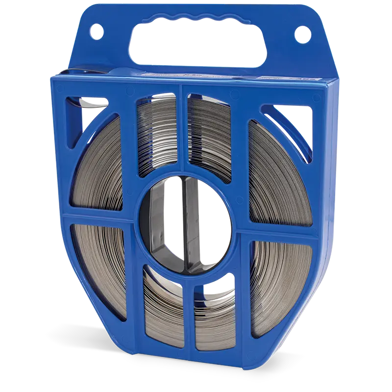 [Q00115] FLEJE DE ACERO INOXIDABLE 1/2 30M CON BOBINA DE FLEJE