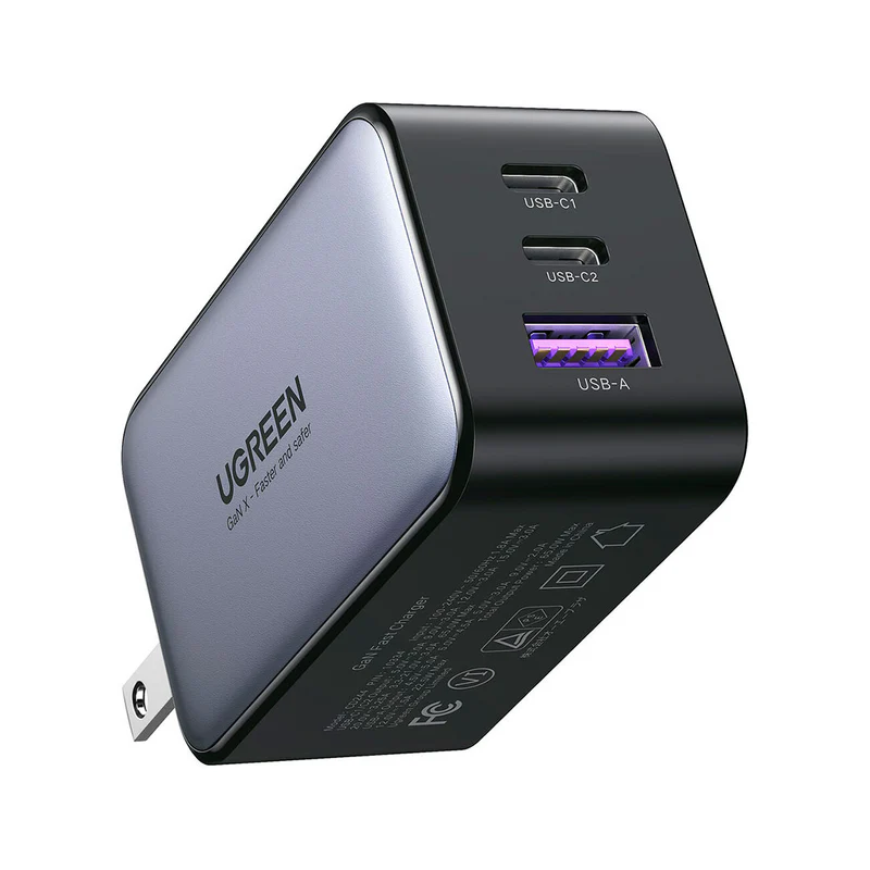 [6957303813346] CARGADOR UGREEN - 65 W - FAST CHARGER - 2 USB C+ 1 USB A - PN INTERNAL CD244