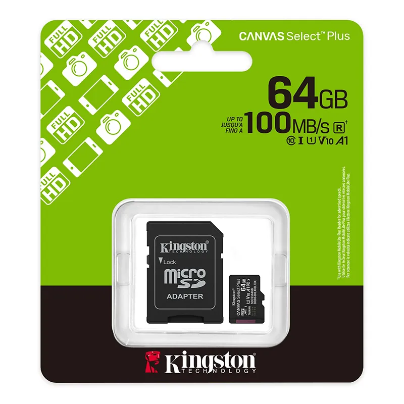 [OPTI00500] MICRO-SDXC KINGSTON SELECT PLUS 64GB