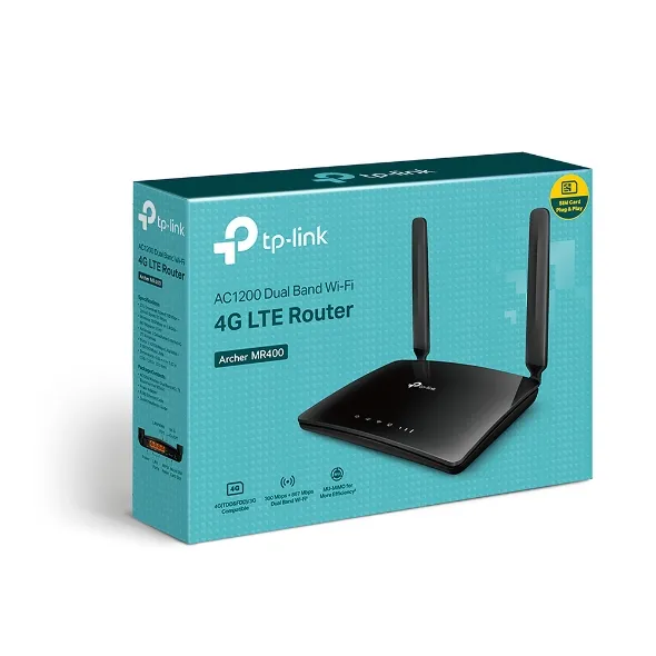 [OPTI00506] ROUTER ARCHER MR400 TP-LINK 4G LTE / WI-FI 5 AC1200 DUAL BANDA