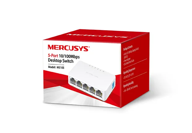 Mercusys 5-port 10/100Mbps Desktop switch (MS105)