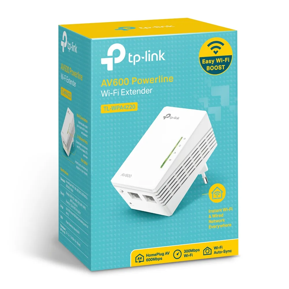 TP-LINK Powerline Wifi Extender Av600 300Mpbs
