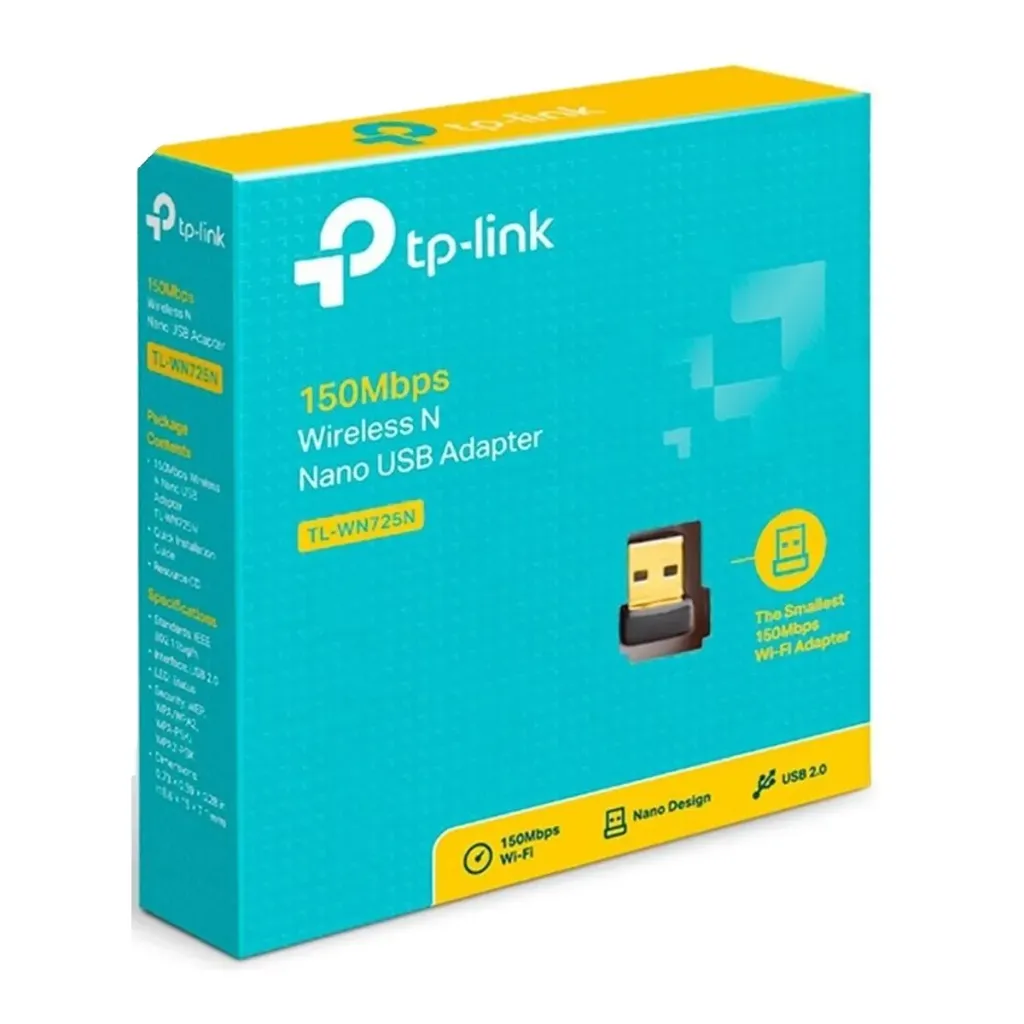 [OPTI00541] TP-LINK 150 MBPS ADAPTADOR INALÁMBRICO NANO USB N TL-WN725N