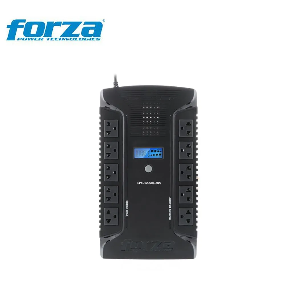 [OPTI00628] UPS FORZA INTERACTIVA 1000VA/600W, 10 SLDS, COAX, USB, 220V ( HT-1002LCD)
