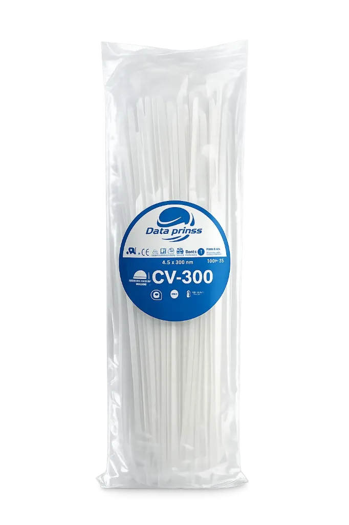 [OPTI00647] CINTILLO AMARRE BLANCO 4.8X300 DATAPRINSS