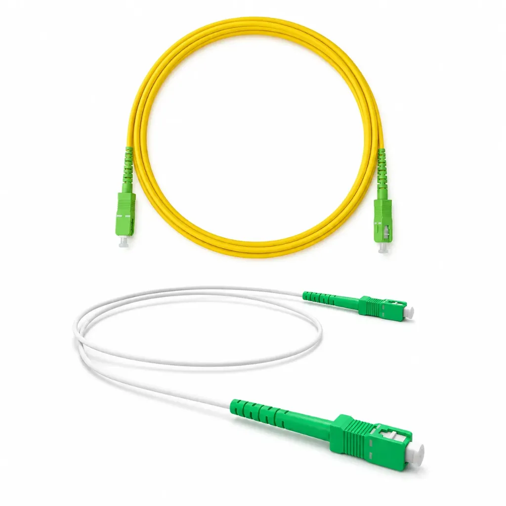 [OPTI00660] PATCH CORD SC/APC- SC/APC DE 3M BLANCO Y AMARILLO