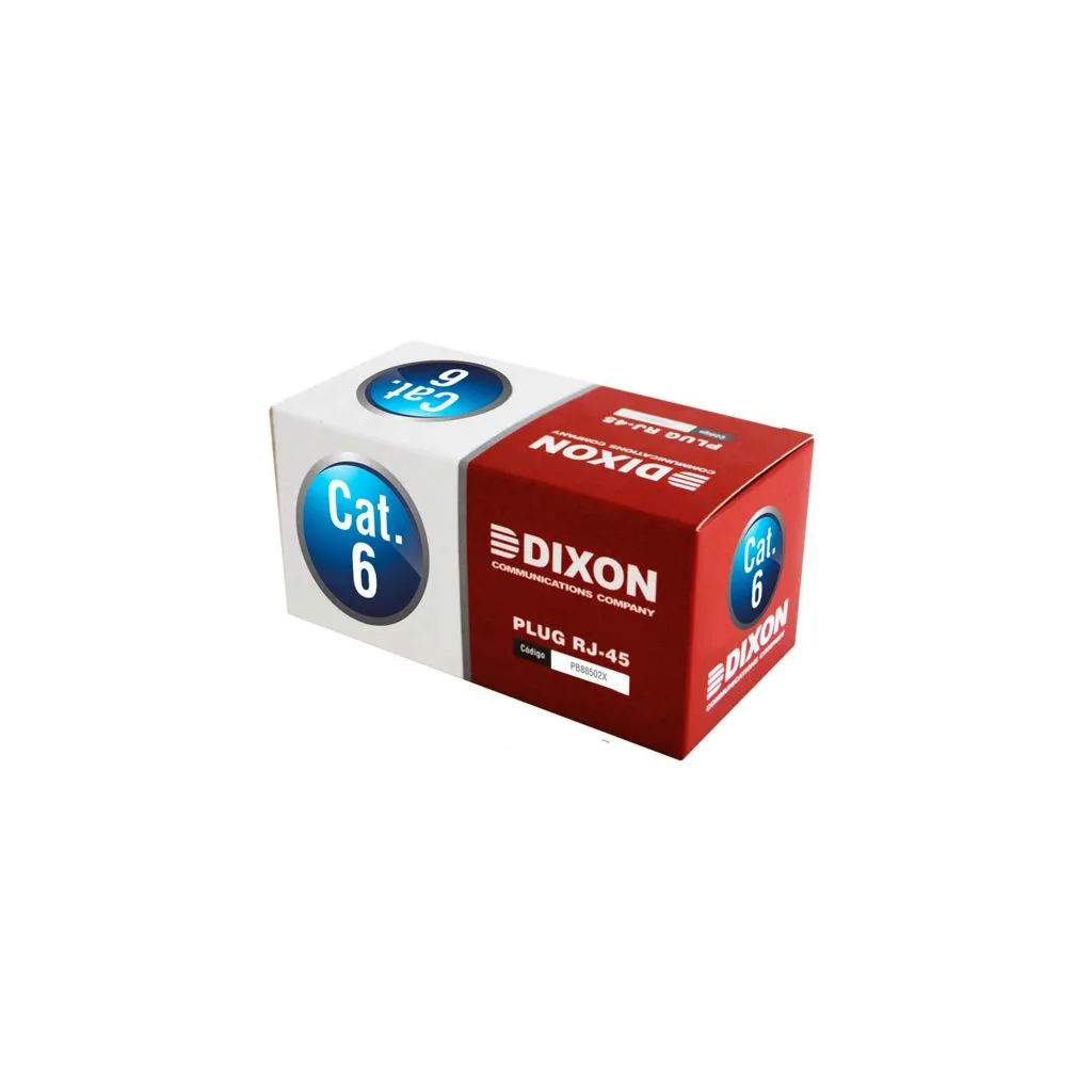 [OPTI00664] DIXON PLUG RJ-45 CAT 6 X 100 UNIDADES