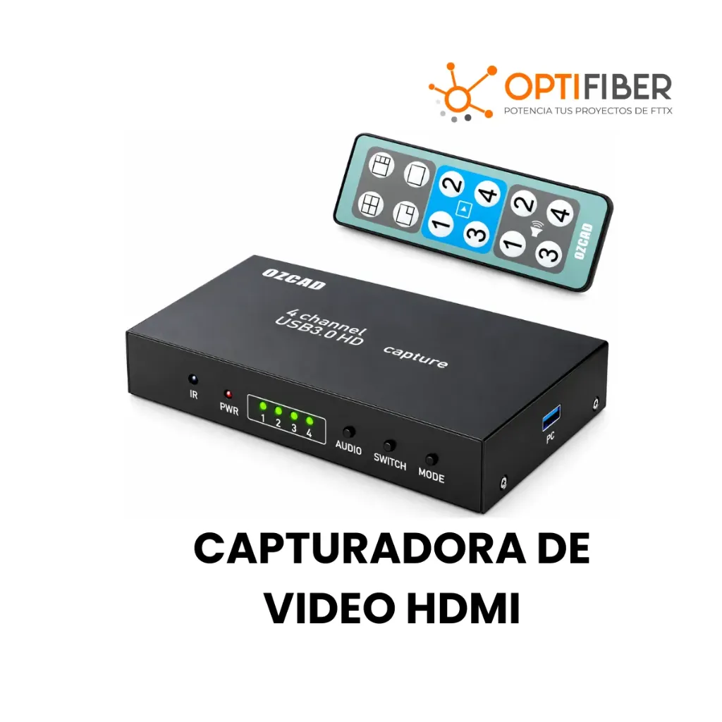 CAPTURADORA DE VIDEO HDMI 4 PUERTOS USB 3.0 EZCAP 264