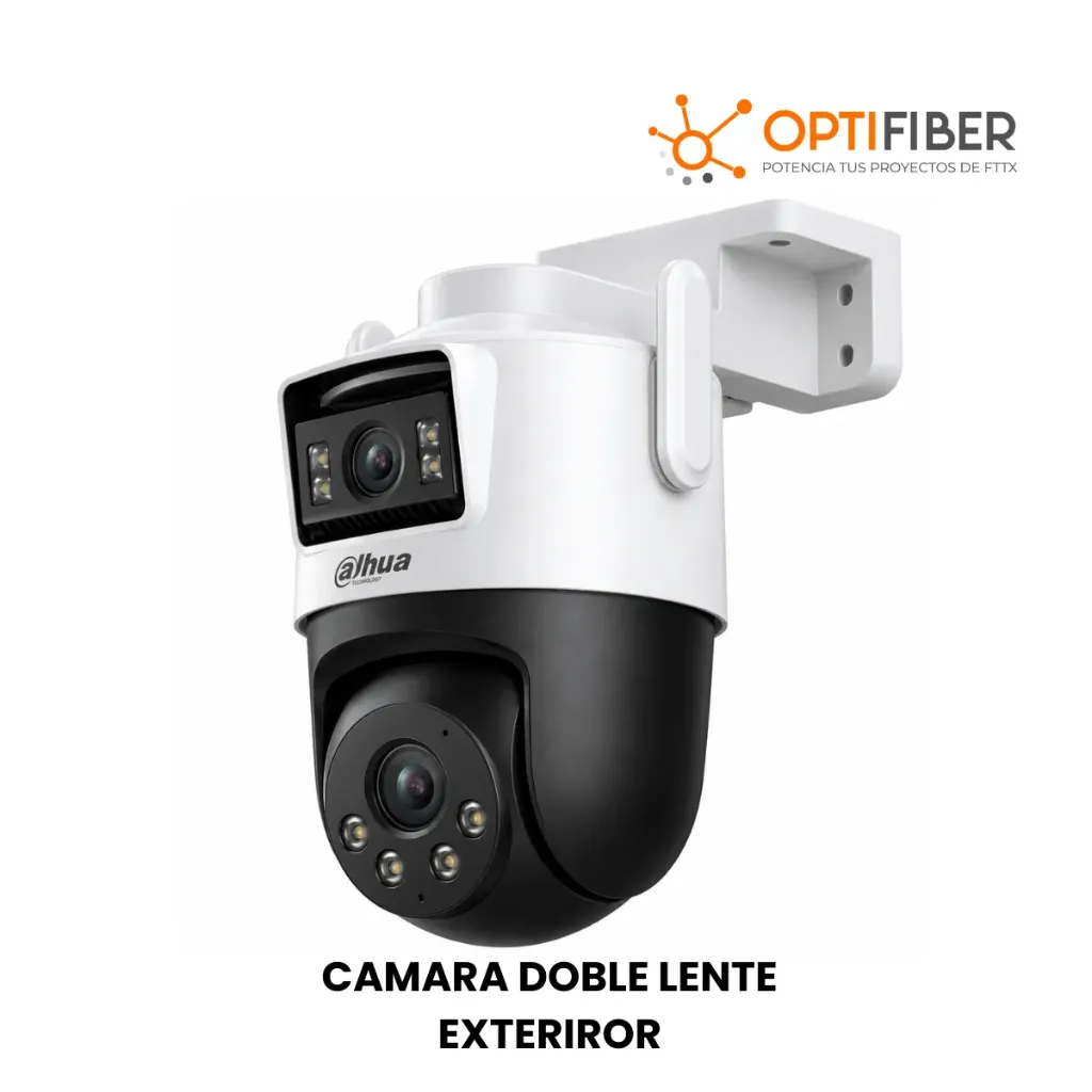DH-P5D-5F-PV CÁMARA WI-FI 6 PT EXTERIOR DOBLE LENTE 5+5MP (FIJA + PT), SMART DUAL LIGHT (IR 30M / LUZ 30M), IP66, AUDIO BIDIRECCIONAL, MICROSD 256GB, IA HUMANO/VEHÍCULO - DAHUA