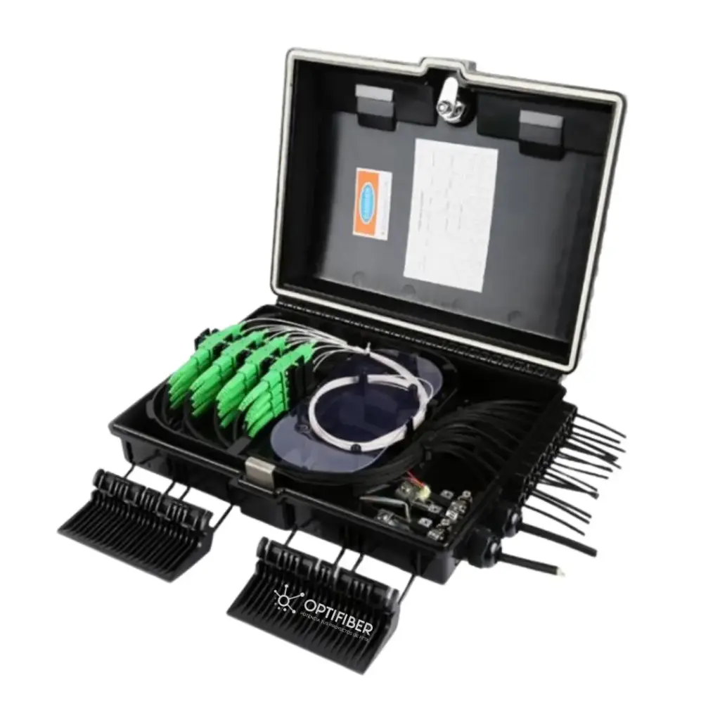 [B0008] CAJA NAP DE 16 PUERTOS EQUIPADA, CON SPLITTER DE 1X16 SC/APC