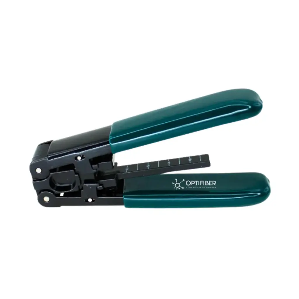 [B0040] DESCHAQUETADORA PELADOR VERDE DE CABLE DROP FIBRA OPTICA ESCALA 2MM A 3MM