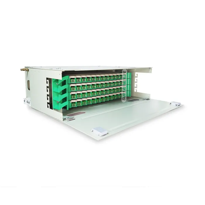 PANEL DE CONEXION ODF DE 48 NUCLEOS, TIPO DESLIZANTE SC/APC BLANCO/NEGRO