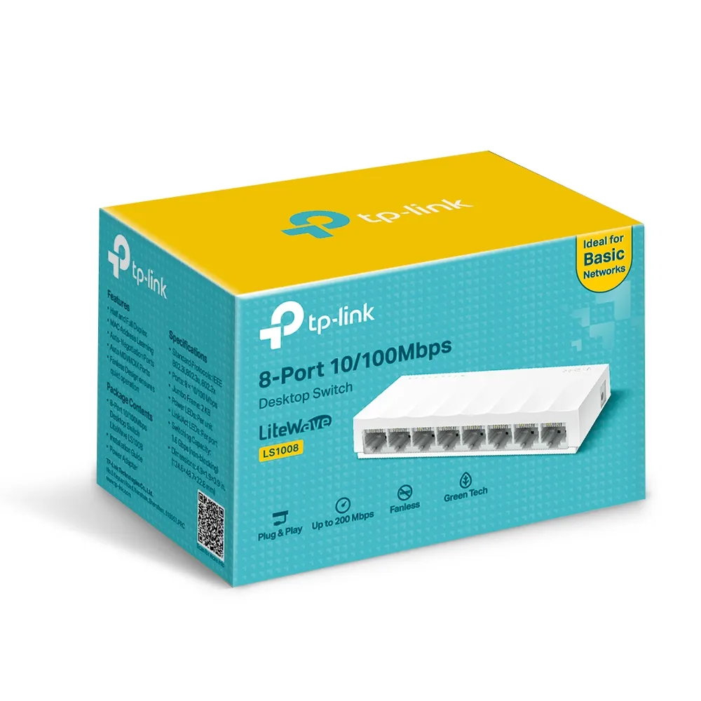 [6935364089085] SWITCH TP-Link LS1008 – 8 Puertos