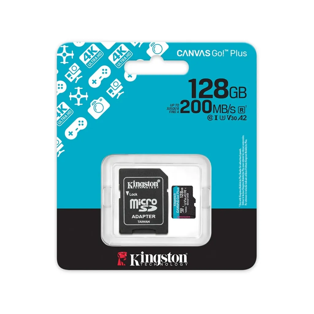 [OPTI00502] MEMORIA MICRO-SD KINGSTON CANVAS GOPlus, 128GB