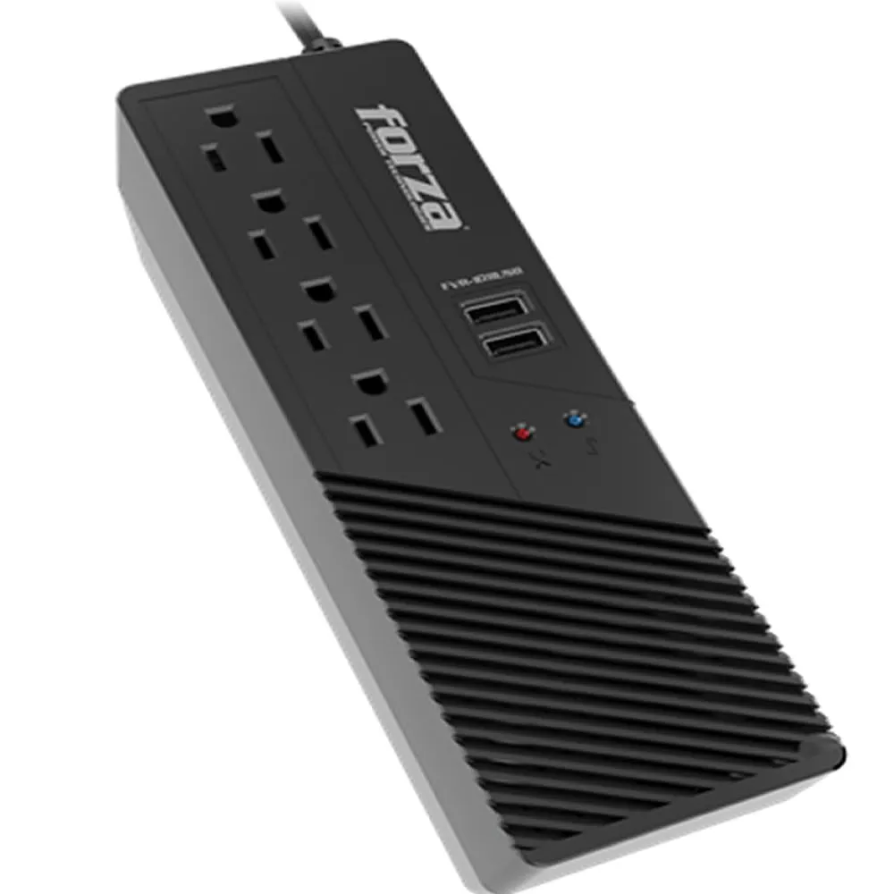 [798302109339] Forza FVR-1012 V. Reg 1000VA/500W 220V 4-Univ-NEMA 50/60Hz